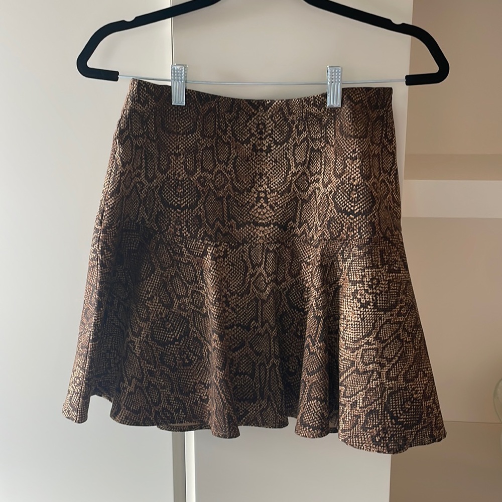 Joie animal print mini skirt